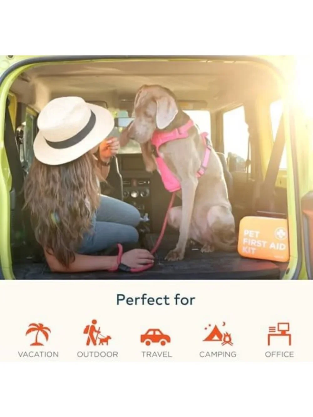 Pet First Aid Kit for Cats & Dogs - Emergency Essentials for Home, Travel